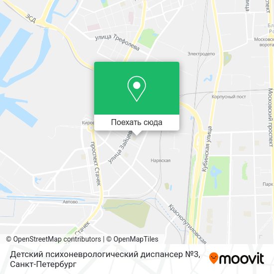 Карта Детский психоневрологический диспансер №3