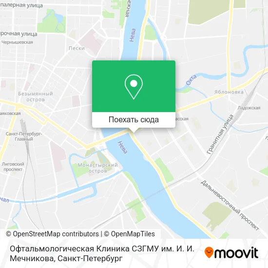 Карта Офтальмологическая Клиника СЗГМУ им. И. И. Мечникова