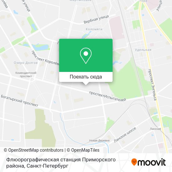 Карта Флюорографическая станция Приморского района