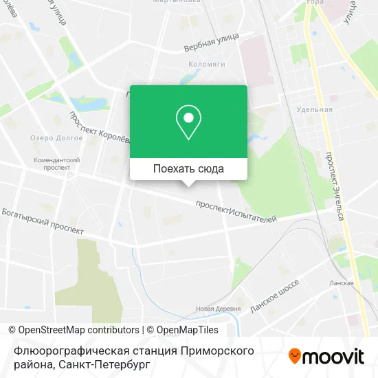 Карта Флюорографическая станция Приморского района