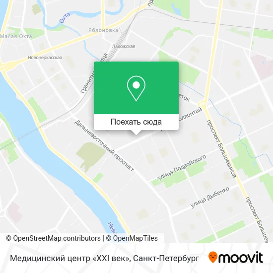Карта Медицинский центр «XXI век»