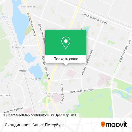 Карта Скандинавия
