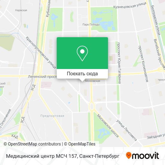 Карта Медицинский центр МСЧ 157