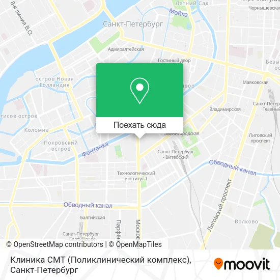 Карта Клиника СМТ (Поликлинический комплекс)