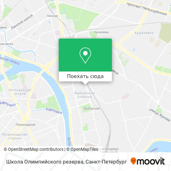 Карта Школа Олимпийского резерва
