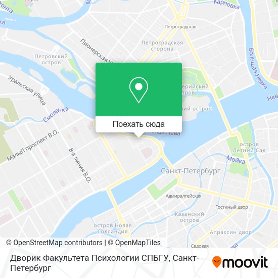 Карта Дворик Факультета Психологии СПБГУ