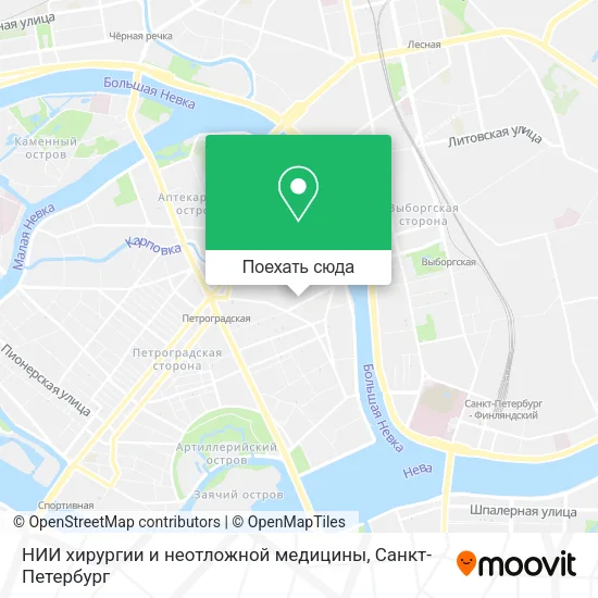 Карта НИИ хирургии и неотложной медицины