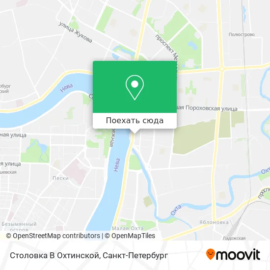 Карта Столовка В Охтинской