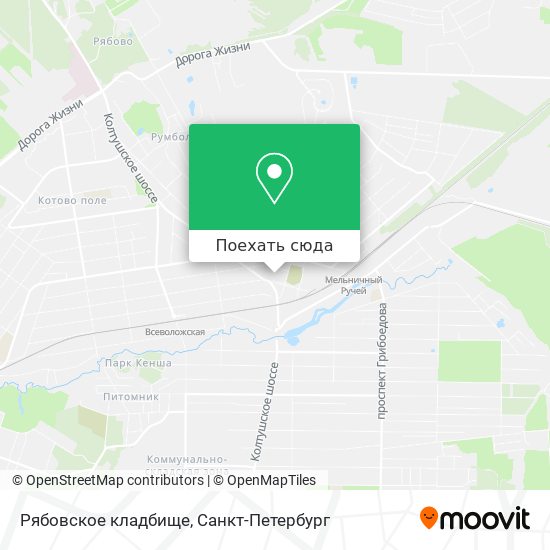 Карта Рябовское кладбище