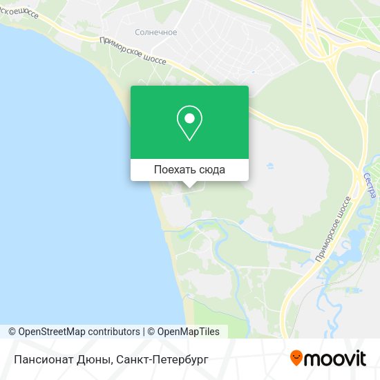 Карта Пансионат  Дюны