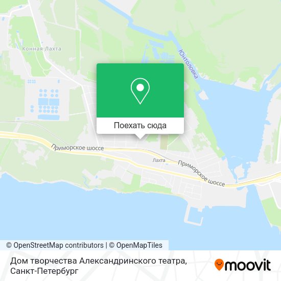 Карта Дом творчества Александринского театра