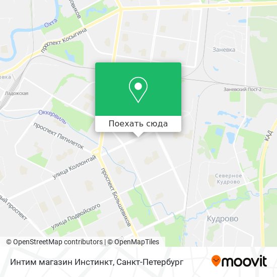 Карта Интим магазин  Инстинкт