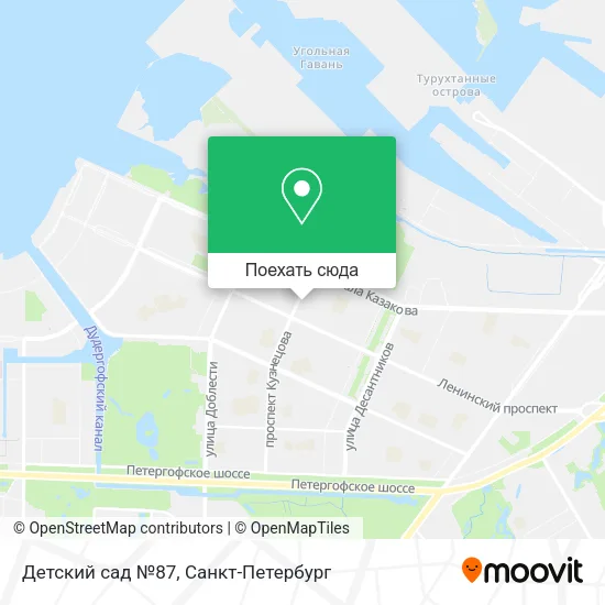 Карта Детский сад №87
