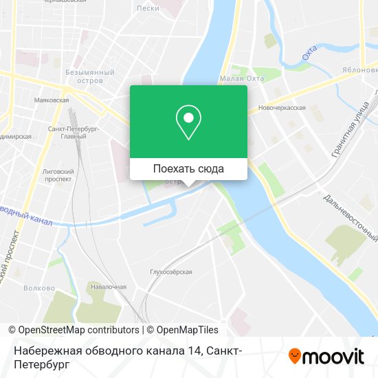 Карта Набережная обводного канала 14
