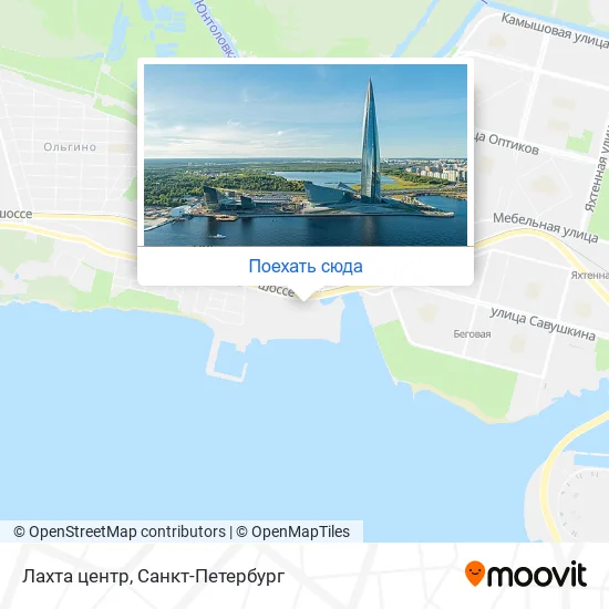Карта Лахта центр