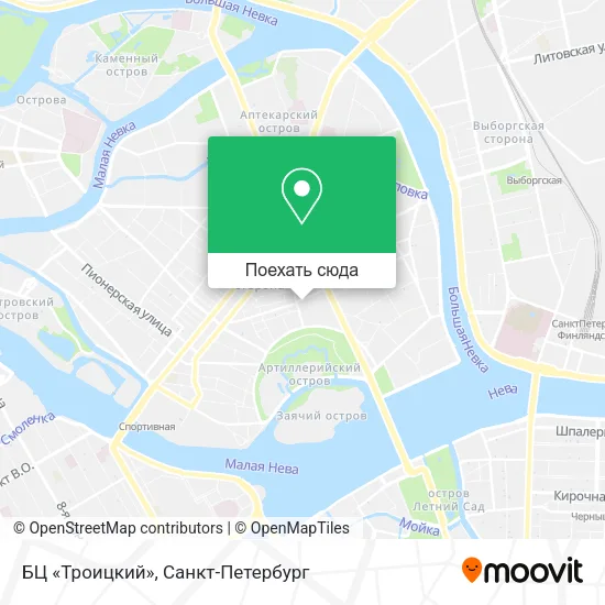 Карта БЦ «Троицкий»