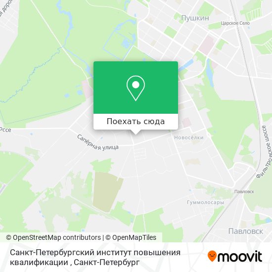 Карта Санкт-Петербургский институт повышения квалификации