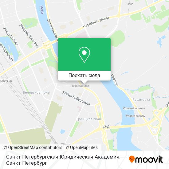 Карта Санкт-Петербургская Юридическая Академия