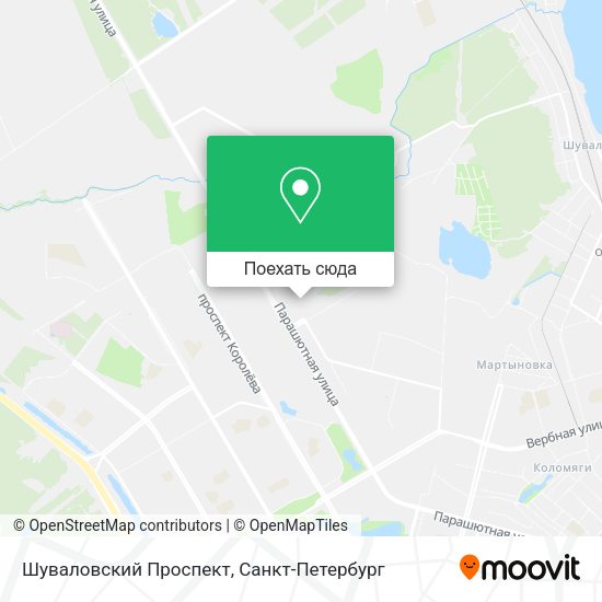 Карта Шуваловский Проспект