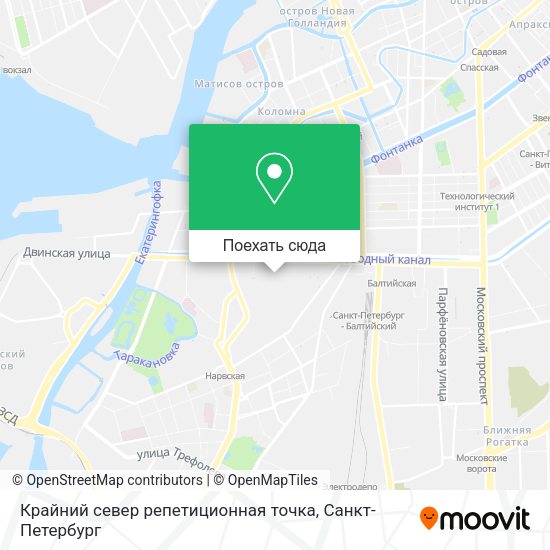 Карта Крайний север  репетиционная точка