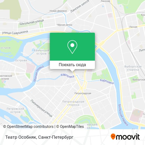 Карта Театр  Особняк