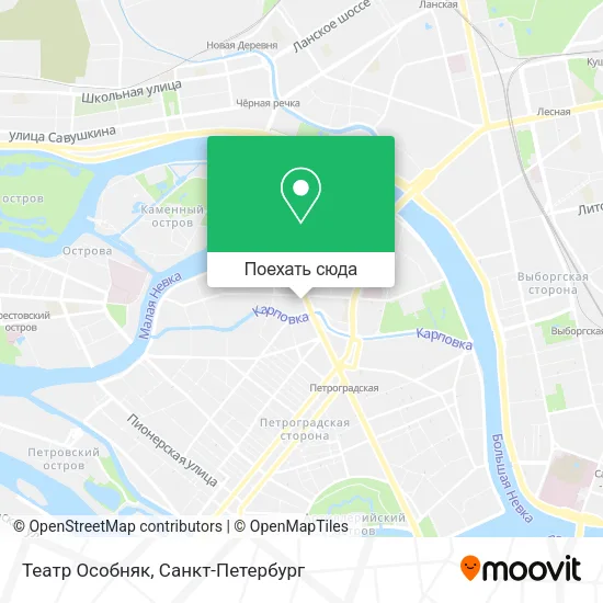 Карта Театр  Особняк