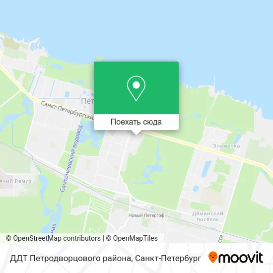 Карта ДДТ Петродворцового района