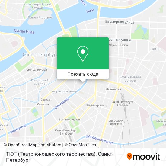 Карта ТЮТ (Театр юношеского творчества)