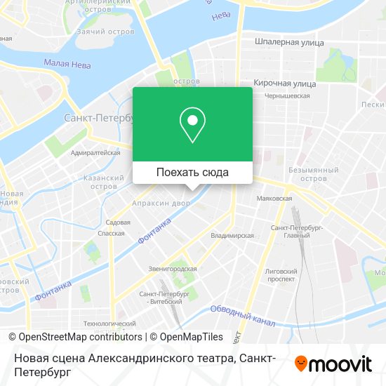 Карта Новая сцена Александринского театра