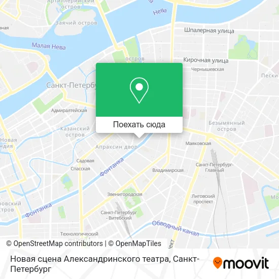 Карта Новая сцена Александринского театра