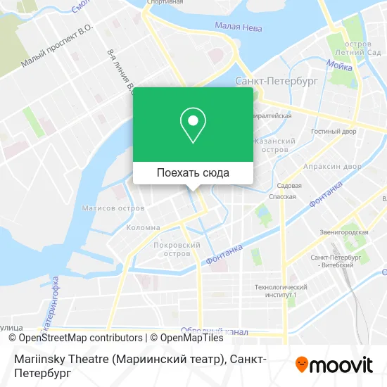 Карта Mariinsky Theatre (Мариинский театр)