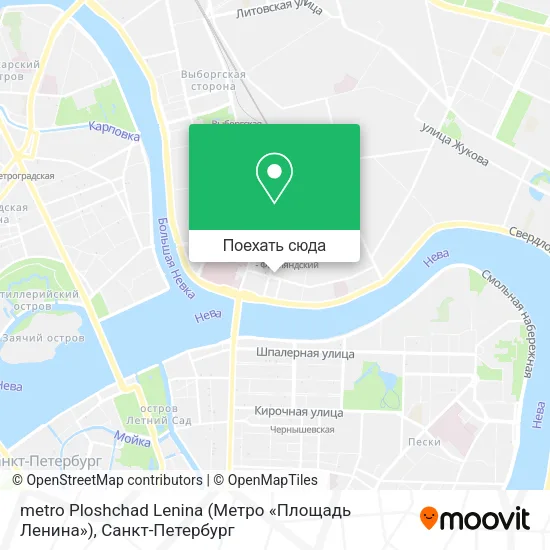 Карта metro Ploshchad Lenina (Метро «Площадь Ленина»)