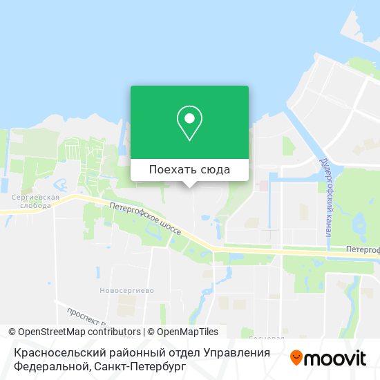 Карта Красносельский районный отдел Управления Федеральной