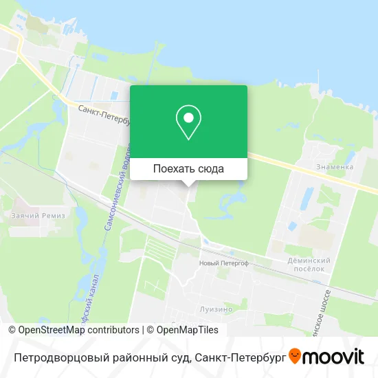 Карта Петродворцовый районный суд