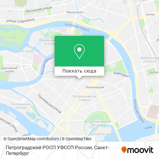 Карта Петроградский РОСП УФССП России
