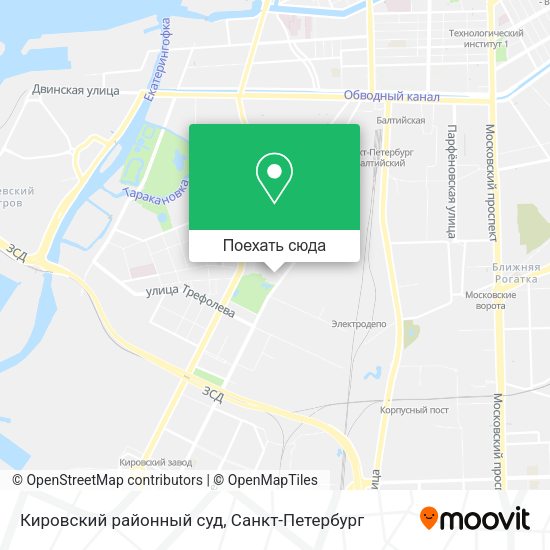 Карта Кировский районный суд