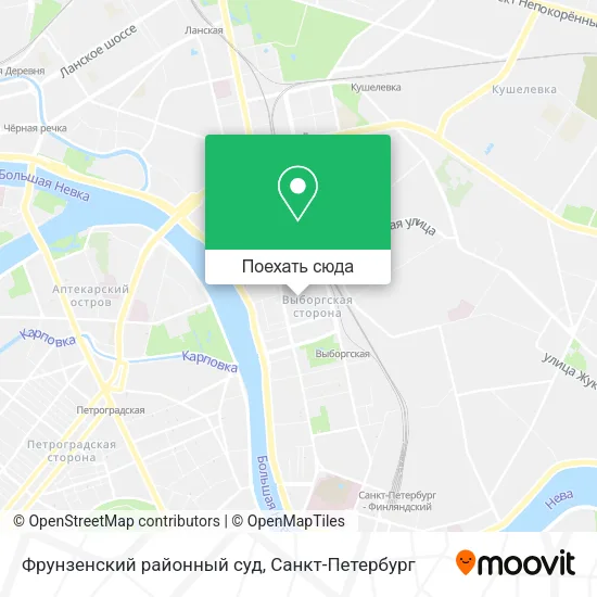 Карта Фрунзенский районный суд