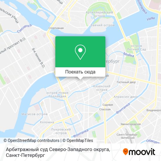 Карта Арбитражный суд Северо-Западного округа
