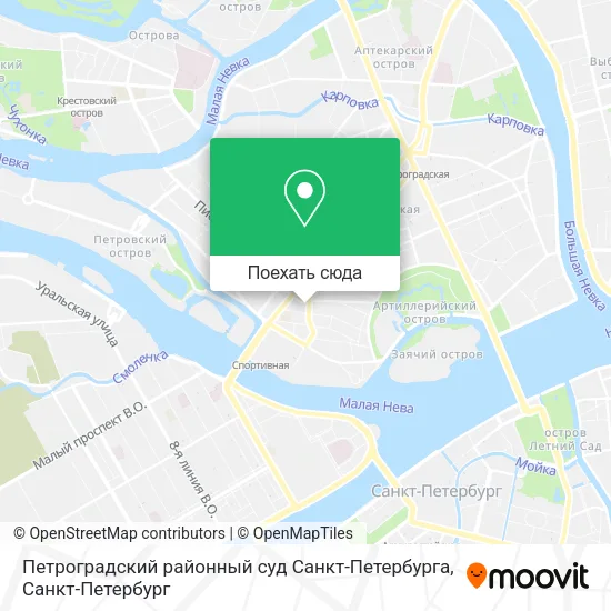 Карта Петроградский районный суд Санкт-Петербурга