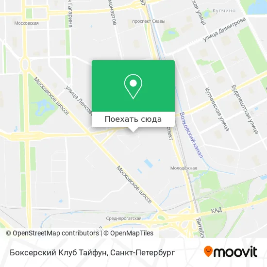 Карта Боксерский Клуб  Тайфун