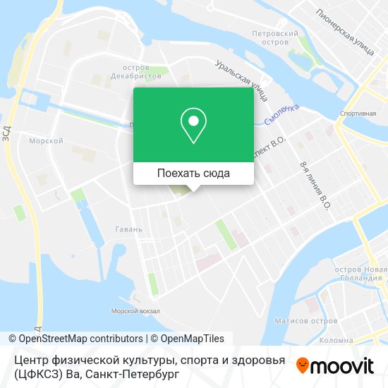 Карта Центр физической культуры, спорта и здоровья (ЦФКСЗ) Ва