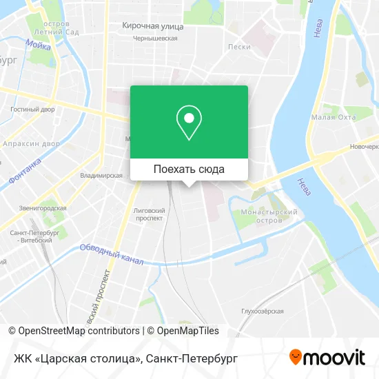 Карта ЖК «Царская столица»