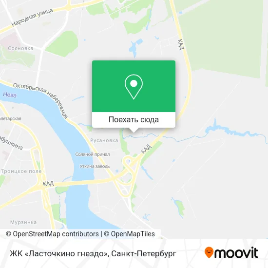 Карта ЖК «Ласточкино гнездо»