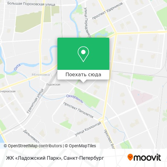 Карта ЖК «Ладожский Парк»