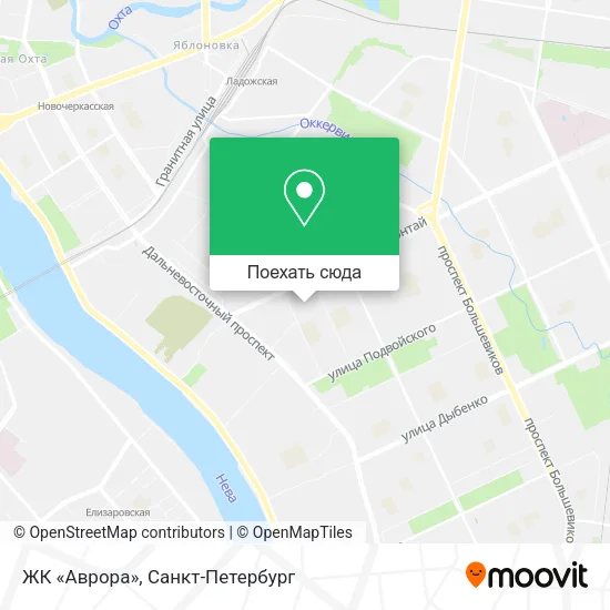 Карта ЖК «Аврора»