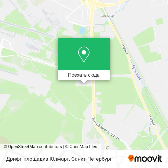 Карта Дрифт-площадка Юлмарт