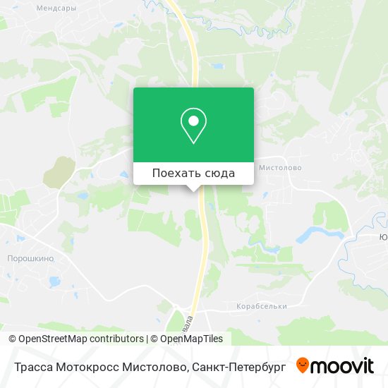 Карта Трасса Мотокросс Мистолово