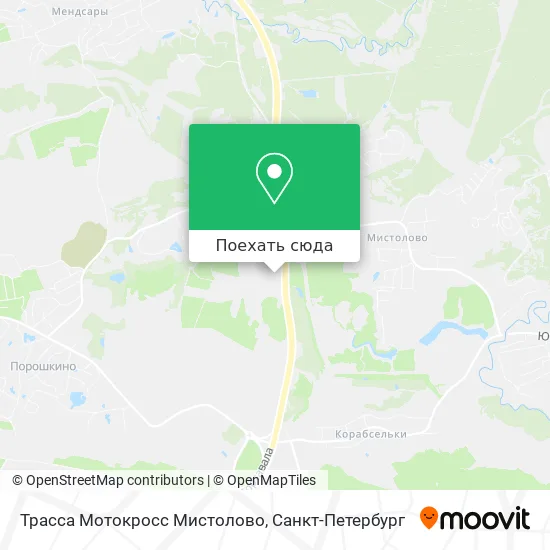 Карта Трасса Мотокросс Мистолово