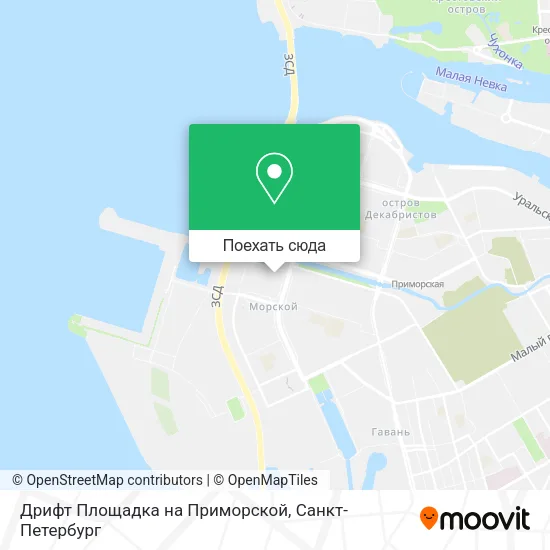 Карта Дрифт Площадка на Приморской