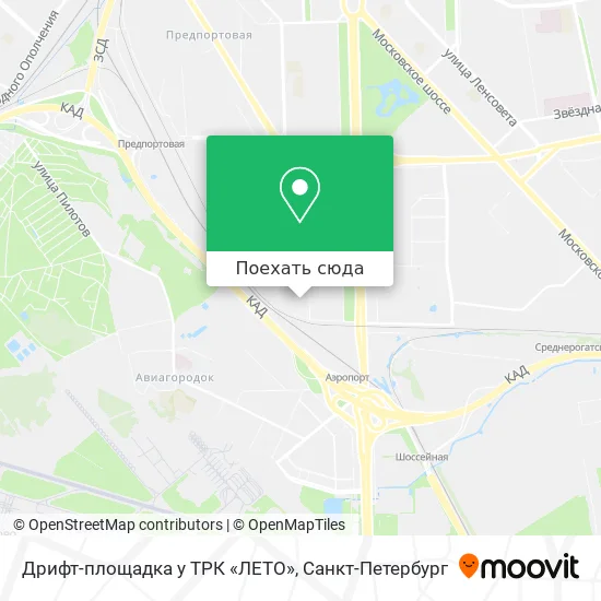 Карта Дрифт-площадка у ТРК «ЛЕТО»